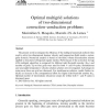 Optimal multigrid solutions of two-dimensional convection-conduction problems