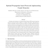 Optimal propagation-based protocols implementing causal memories
