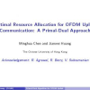 Optimal resource allocation for OFDM uplink communication: A primal-dual approach