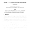 Optimal (v, 4, 2, 1) optical orthogonal codes with small parameters