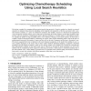 Optimizing Chemotherapy Scheduling Using Local Search Heuristics