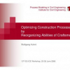 Optimizing Construction Processes by Reorganizing Abilities of Craftsmen