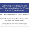 Optimizing Joint Erasure- and Error-Correction Coding for Wireless Packet Transmissions