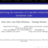 Optimizing the execution of a parallel meteorology simulation code