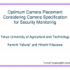 Optimum camera placement considering camera specification for security monitoring