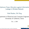 Optimum Power Allocation against Information Leakage in Wireless Network