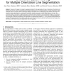 Orientation Space Filtering for Multiple Orientation Line Segmentation