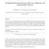 Orthogonal Rational Functions with real coefficients and semiseparable matrices