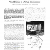 Output Feedback Control of Wind Display in a Virtual Environment