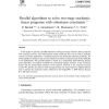Parallel algorithms to solve two-stage stochastic linear programs with robustness constraints