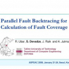 Parallel fault backtracing for calculation of fault coverage