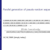 Parallel Generation of Pseudo-Random Sequences