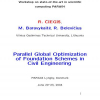 Parallel Global Optimization of Foundation Schemes in Civil Engineering