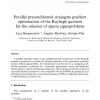 Parallel preconditioned conjugate gradient optimization of the Rayleigh quotient for the solution of sparse eigenproblems