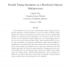 Parallel timing simulation on a distributed memory multiprocessor