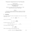 Parameter Augmentation for Two Formulas