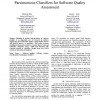 Parsimonious Classifiers for Software Quality Assessment