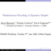 Parsimonious flooding in dynamic graphs