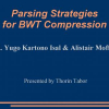 Parsing Strategies for BWT Compression