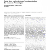 Partial phase synchronization of neural populations due to random Poisson inputs