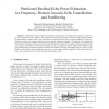 Partitioned residual echo power estimation for frequency-domain acoustic echo cancellation and postfiltering