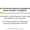 Pattern Extraction Improves Automata-Based Syntax Analysis in Songbirds