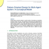 Pattern-Oriented Design for Multi-Agent System: A Conceptual Model