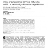Patterns and structures of intra-organizational learning networks within a knowledge-intensive organization