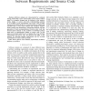 Patterns of co-evolution between requirements and source code