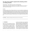 Per-user service model for opportunistic scheduling scheme over fading channels