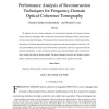Performance analysis of reconstruction techniques for frequency-domain optical-coherence tomography