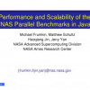 Performance and Scalability of the NAS Parallel Benchmarks in Java