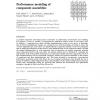 Performance modeling of component assemblies