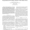Performance of a Structured IRA Code on a Perpendicular Recording Channel with Media Noise