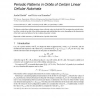 Periodic Patterns in Orbits of Certain Linear Cellular Automata