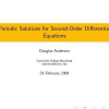 Periodic solutions for second order differential equations