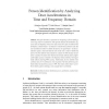 Person Identification by Analyzing Door Accelerations in Time and Frequency Domain
