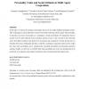 Personality Traits and Social Attitudes in Multiagent Cooperation