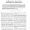 Photometric Stereo via Expectation Maximization