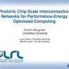 Photonic Chip-Scale Interconnection Networks for Performance-Energy Optimized Computing