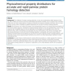 Physicochemical property distributions for accurate and rapid pairwise protein homology detection