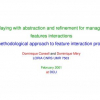 Playing with Abstraction and Refinement for Managing Features Interactions
