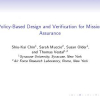 Policy-Based Design and Verification for Mission Assurance