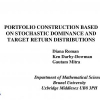 Portfolio construction based on stochastic dominance and target return distributions