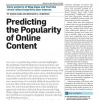 Predicting the popularity of online content