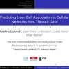 Predicting User-Cell Association in Cellular Networks from Tracked Data