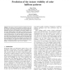 Prediction of the texture visibility of color halftone patterns