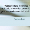 Predictive rule inference for epistatic interaction detection in genome-wide association studies