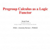 Pregroup Calculus as a Logic Functor