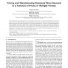 Pricing and Manufacturing Decisions When Demand Is a Function of Prices in Multiple Periods